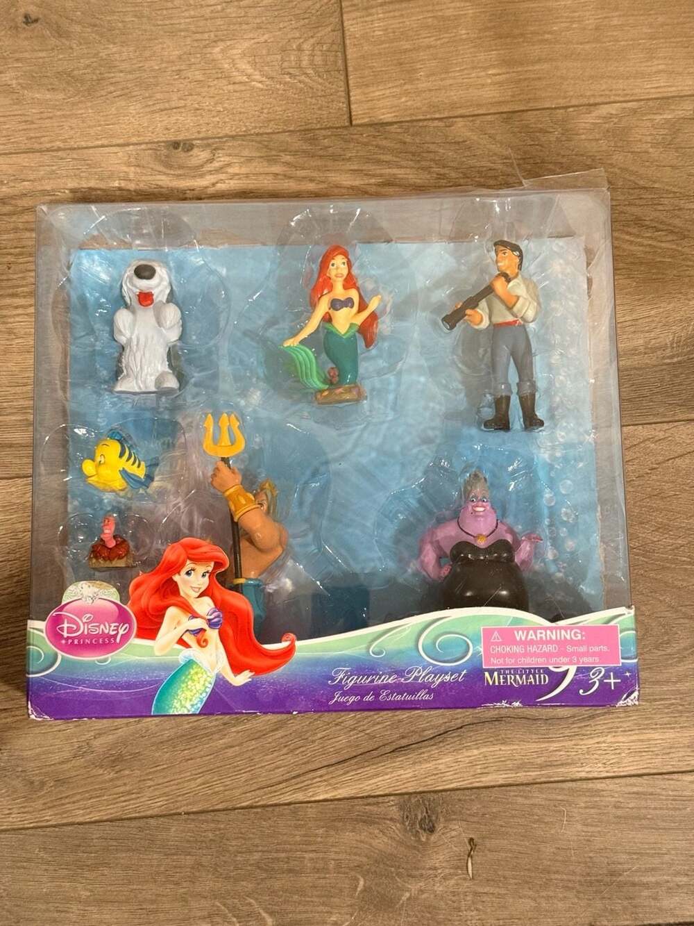 Disney Princess The Little Mermaid 7-Piece Figurine Playset Damaged Box